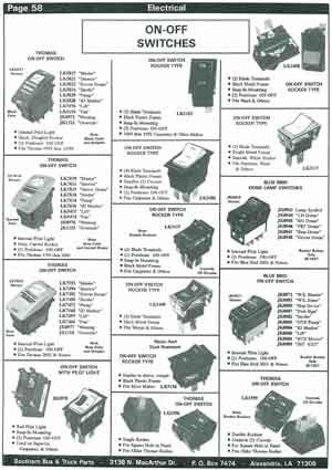 On/Off Switches for School Buses