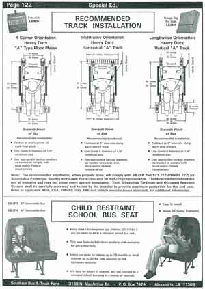 Child Restraint Seats for School Buses