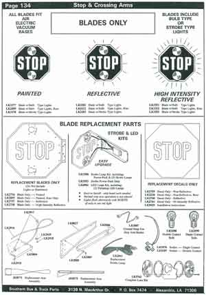 School Bus Stop Arm Blades