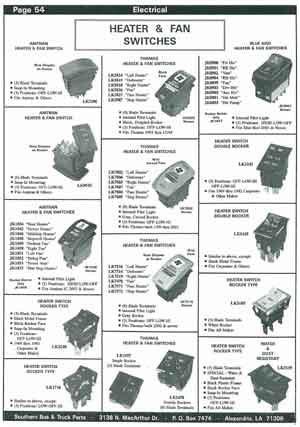 Heater Switches for School Buses